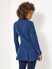 Joe Browns Blue Navy Longline Jacket - Image 3 of 5