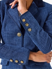 Joe Browns Blue Navy Longline Jacket - Image 4 of 5