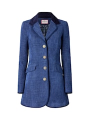 Joe Browns Blue Navy Longline Jacket - Image 5 of 5