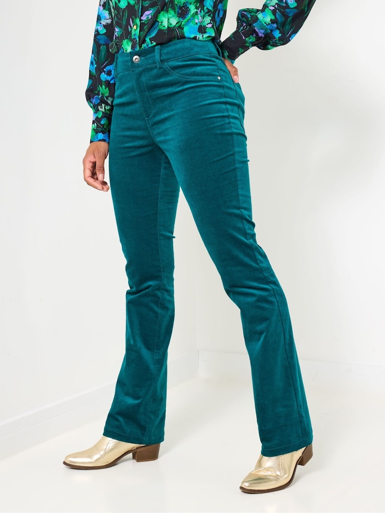 Joe Browns Blue Petite Bootcut Moleskin Trousers - Image 2 of 5 Joe Browns Blue Petite Bootcut Moleskin Trousers - Image 2 of 5