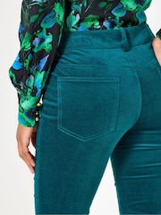 Joe Browns Blue Petite Bootcut Moleskin Trousers - Image 4 of 5