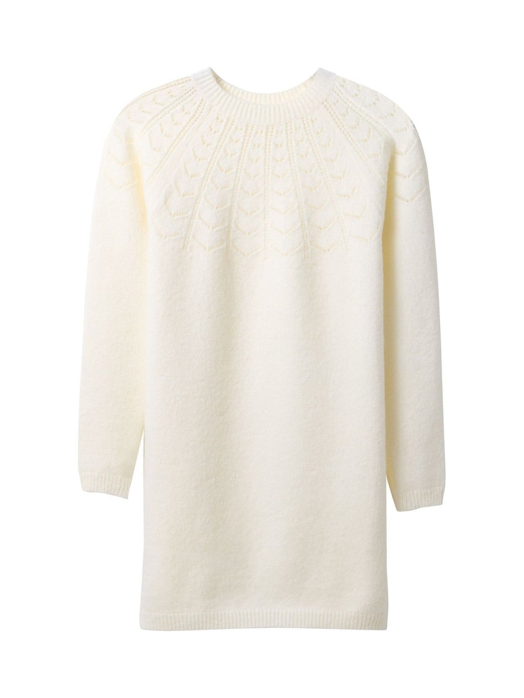 Joe Browns Cream Pointelle Knitted Dress - Image 7 of 7 Joe Browns Cream Pointelle Knitted Dress - Image 7 of 7