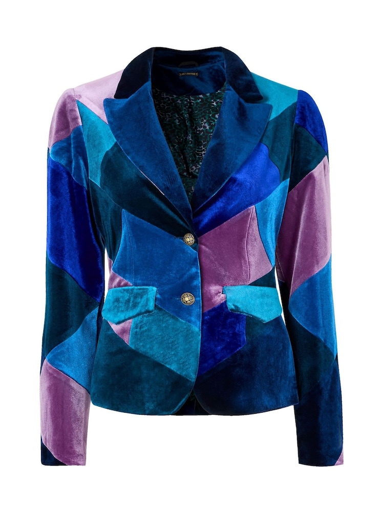 Joe Browns Blue Patchwork Boutique Jacket - Image 7 of 7