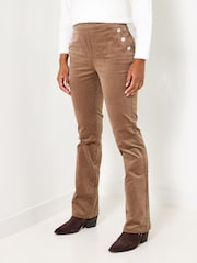 Joe Browns Brown Vintage Moleskin Trousers - Image 1 of 5