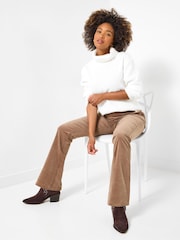 Joe Browns Brown Vintage Moleskin Trousers - Image 2 of 5