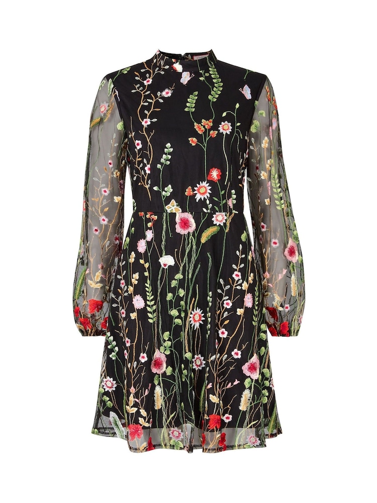 Joe Browns Black Statement Mesh Mini Dress - Image 7 of 7