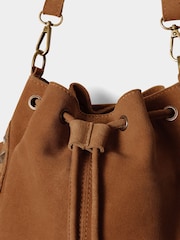 Joe Browns Brown Western Leather Suede Bag - Image 5 of 6