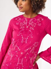 Joe Browns Pink Pink Embroidered Top - Image 2 of 5