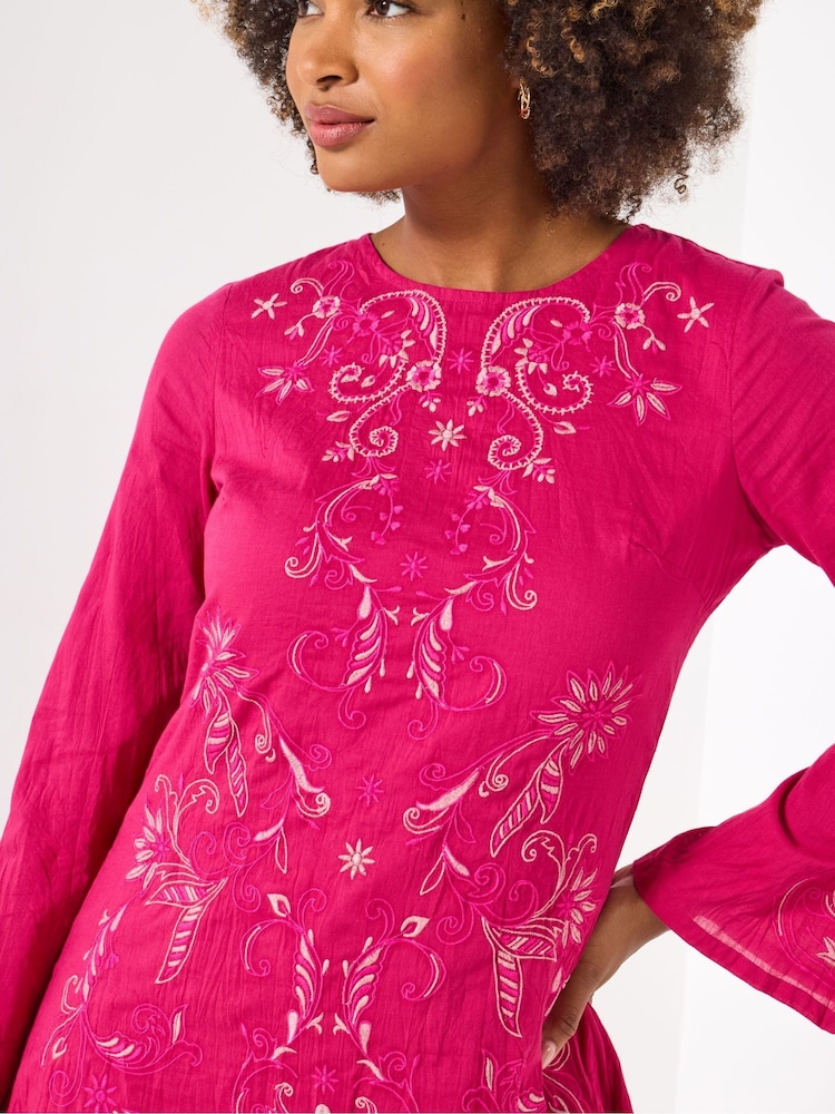 Joe Browns Pink Pink Embroidered Top - Image 2 of 5 Joe Browns Pink Pink Embroidered Top - Image 2 of 5