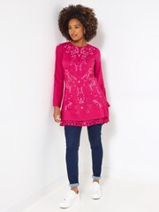 Joe Browns Pink Pink Embroidered Top - Image 3 of 5