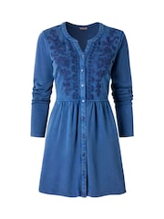 Joe Browns Blue Pink Jersey Tunic - Image 5 of 5