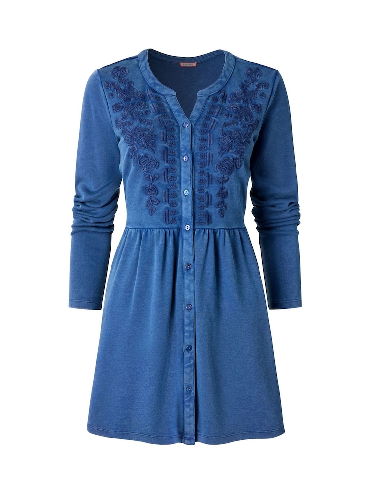 Joe Browns Blue Pink Jersey Tunic - Image 5 of 5