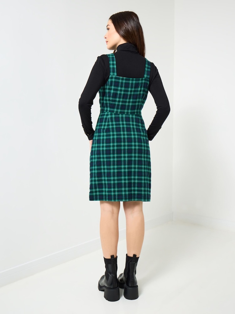 Joe Browns Green Pinafore Mini Dress - Image 2 of 5