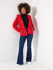Joe Browns Red Red Hooded Jacket - Image 3 of 5
