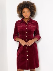 Joe Browns Retro Cord Shirt Dress - Imagem 1 de 5