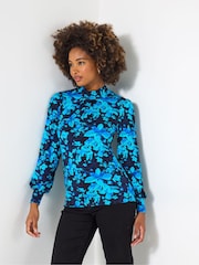 Joe Browns Blue Striking Floral Top - Image 2 of 5