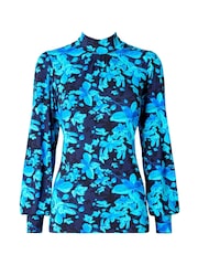 Joe Browns Blue Striking Floral Top - Image 5 of 5