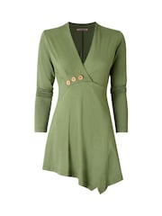 Joe Browns Green Slim Fit Asymmetric Top - Image 5 of 5