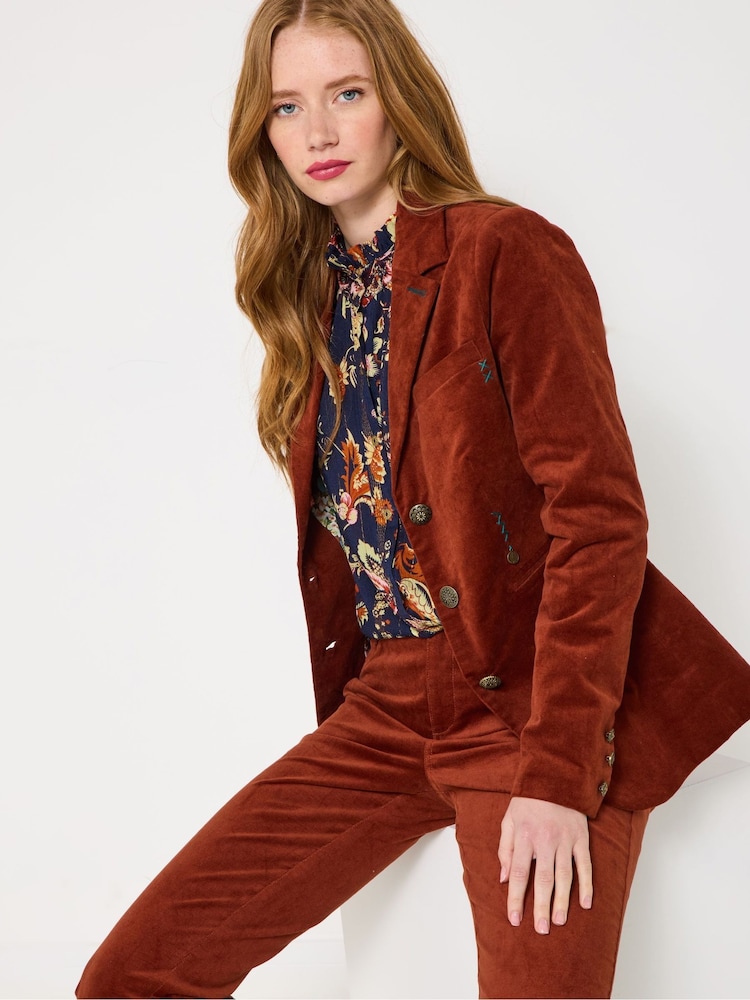 Joe Browns Burnt Orange Velvet Jacket Buy Joe Browns Orange Stitch