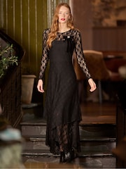 Joe Browns Black Versatile Black Lace Dress - Image 1 of 7