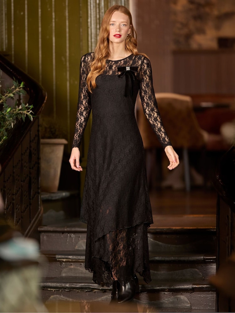Joe Browns Black Versatile Black Lace Dress - Image 1 of 7