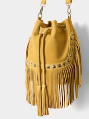 Joe Browns Red Western Leather Suede Bag - Image 2 of 4