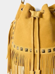Joe Browns Red Western Leather Suede Bag - Image 4 of 4