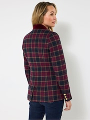 Joe Browns Blue Petite Heritage Check Blazer - Image 3 of 7