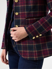 Joe Browns Blue Petite Heritage Check Blazer - Image 4 of 7