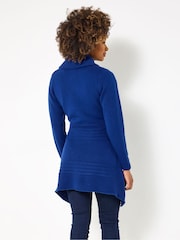 Joe Browns Blue Shawl Collar Buckled Cardigan - Image 2 of 5