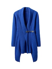 Joe Browns Blue Shawl Collar Buckled Cardigan - Image 5 of 5