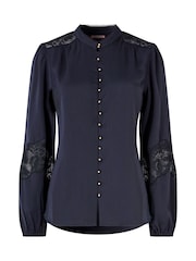 Joe Browns Blue Satin Blouse - Image 5 of 5