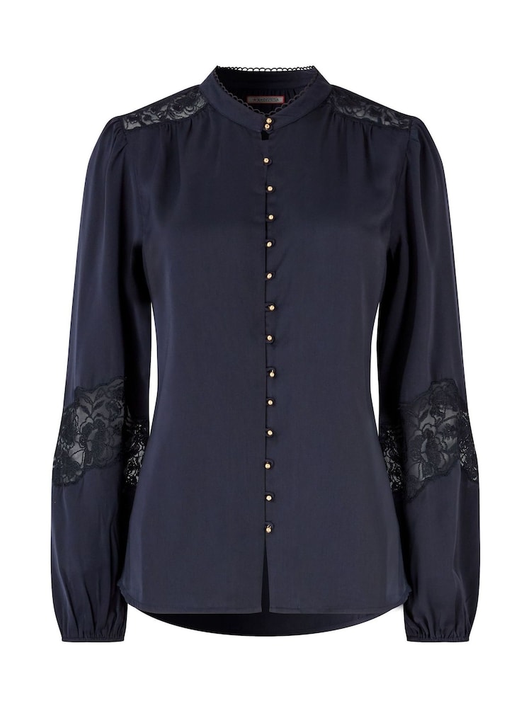 Joe Browns Blue Satin Blouse - Image 5 of 5