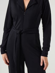 Joe Browns Black Zip Front Jersey Jumpsuit - Image 4 of 5