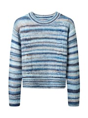 Joe Browns Blue Space-Dye Stripe Jumper - Image 5 of 5