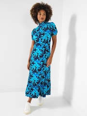 Joe Browns Blue Petite Autumn Vintage Midi Dress - Image 3 of 7