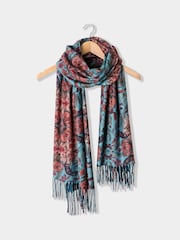 Joe Browns Blue Woodland Forest And Animal Print Scarf - Image 1 of 5