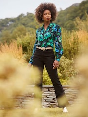Joe Browns Blue Vintage Floral Blouse - Image 2 of 7