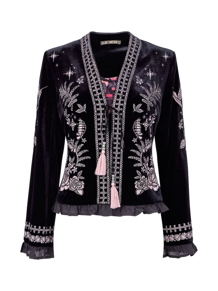 Joe Browns Black Wide Sleeve Boho Jacket - Image 7 of 7