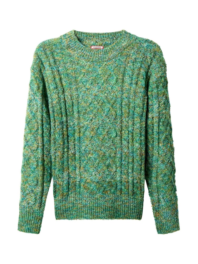 Joe Browns Green Wool Blend Cable Jumper - Image 5 of 5 Joe Browns Green Wool Blend Cable Jumper - Image 5 of 5