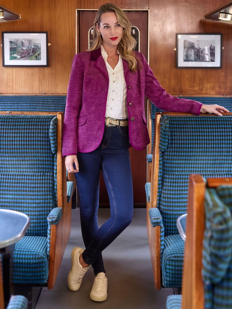 Joe Browns Purple Petite Single Breasted Jacket - Image 1 of 7