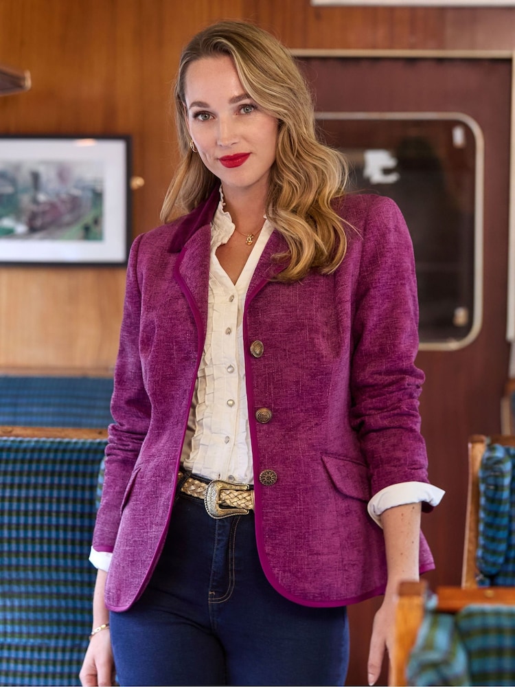 Joe Browns Purple Petite Single Breasted Jacket - Image 2 of 7