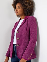 Joe Browns Purple Petite Single Breasted Jacket - Image 5 of 7