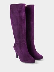 Joe Browns Purple Ruche Detail Deep Long Boots - Image 3 of 6