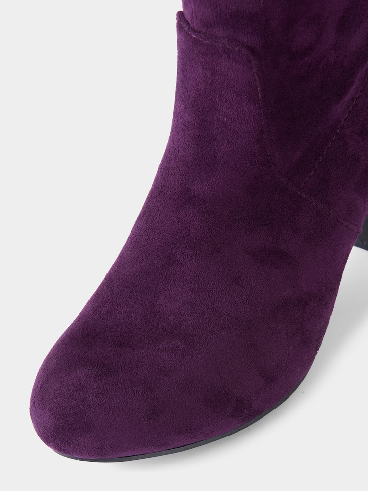 Joe Browns Purple Ruche Detail Deep Long Boots - Image 6 of 6 Joe Browns Purple Ruche Detail Deep Long Boots - Image 6 of 6