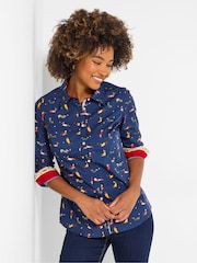 Joe Browns Blue Sausage Dog Shirt - Image 1 of 7