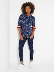 Joe Browns Blue Sausage Dog Shirt - Image 4 of 7