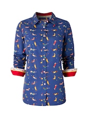 Joe Browns Blue Sausage Dog Shirt - Image 7 of 7