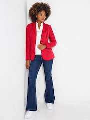 Joe Browns Red Petite Single Breasted Jacket - Image 3 of 5