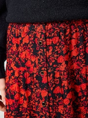 Joe Browns Orange Tiered Floral Maxi Skirt - Image 3 of 5